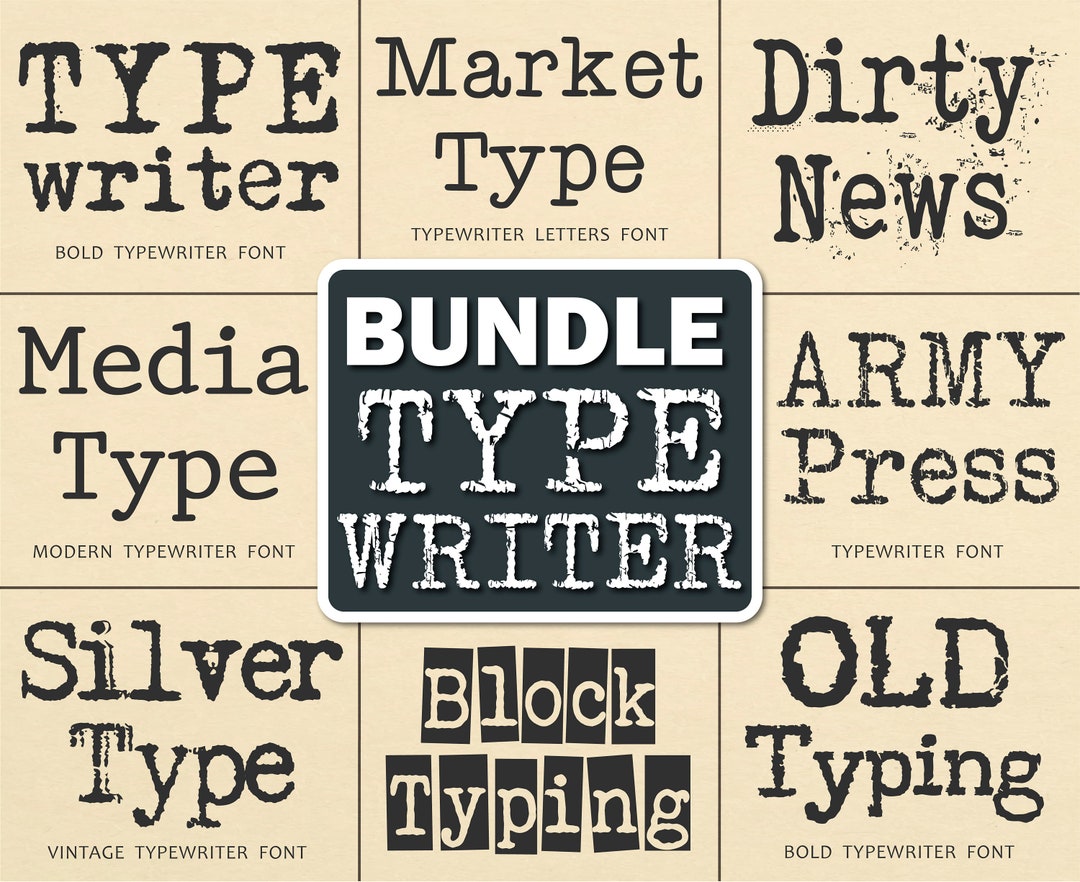 Typewriter Font Type Font American Typewriter Font Old Typewriter Font