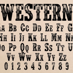 Carattere occidentale Carattere del selvaggio West Carattere del vecchio West Stili di carattere occidentale Carattere occidentale del cowboy Carattere Cowgirl Carattere occidentale antico Carattere country dello script occidentale