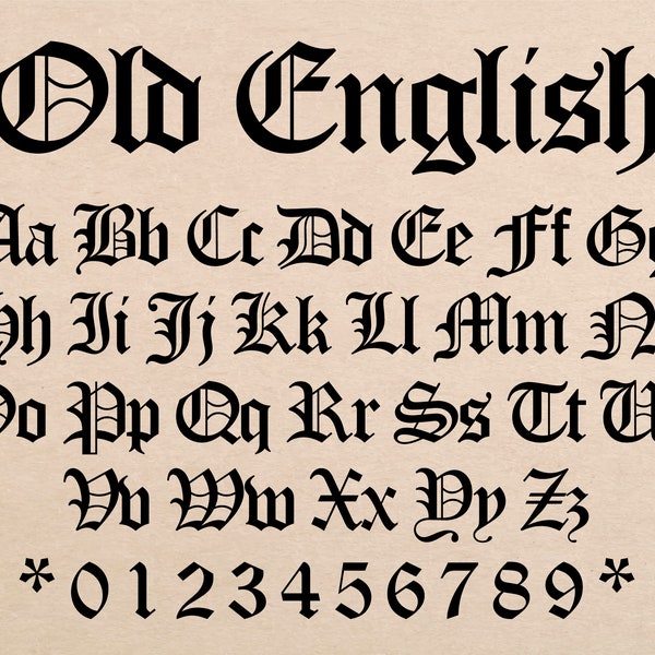 Old English Font Celtic Font Old English Calligraphy Old English Letters Font Old English Cursive Font Old English Alphabet Font