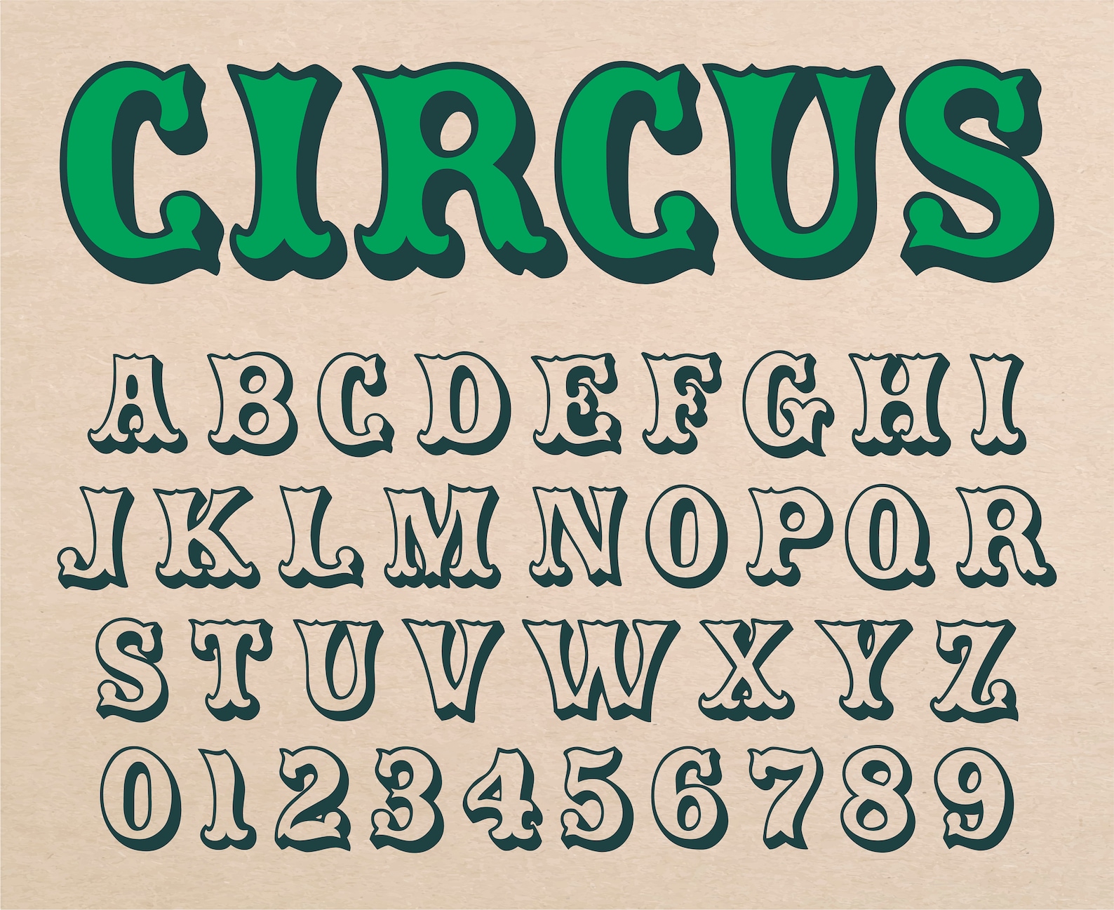 Printable Carnival Letter Stencils Printable Carnival Letter Stencils