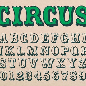 Circus Font Carnaval Font Circus Letters Font Circus Font Numbers Vintage Circus Font Circus Cricut Font Carnaval Letters Font Circus Svg