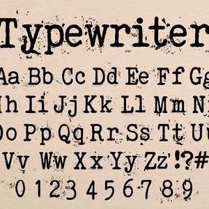 Typemachine lettertype Type lettertype Amerikaanse typemachine lettertype oude typemachine lettertype Vintage typemachine lettertype typemachine Cricut lettertype typemachine Letters Svg