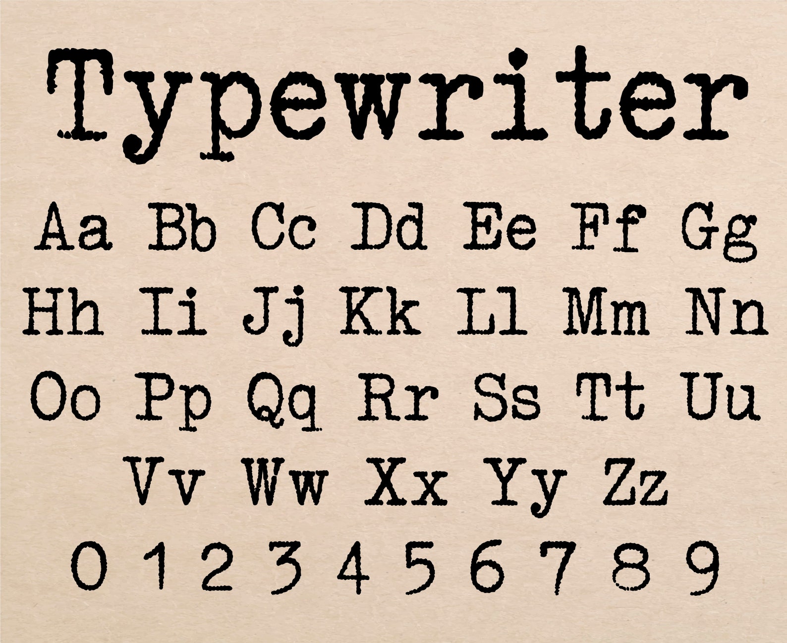 Typewriter Font Type Font American Typewriter Font Old Typewriter Font