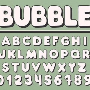 Bubble Letters Bubble Font Retro Bubble Font Bubble Letter Font Bubble Alfabet Leuke Bubble Letters Bubble Schrijven Font Bubble Cricut Font