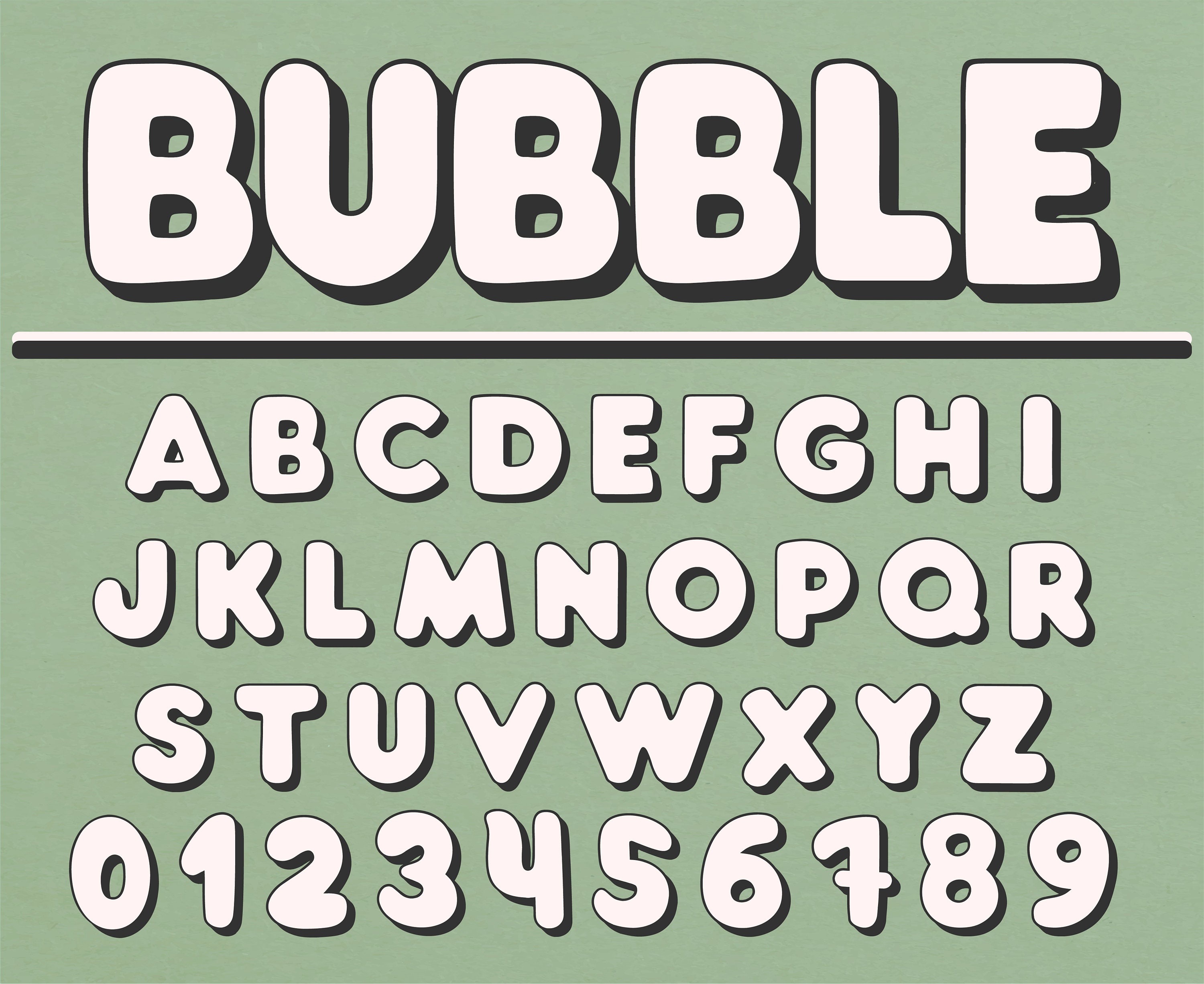 Different Bubble Lettering Styles