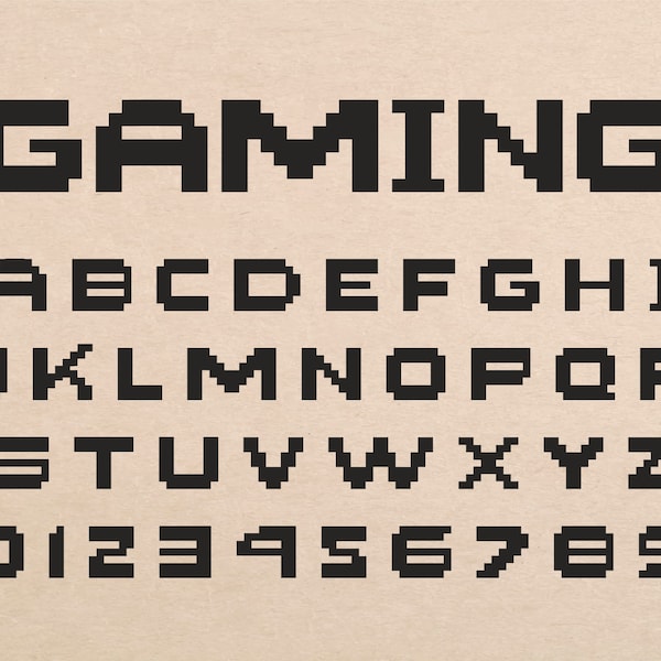 Game Font Pixel Font Gamer Font Pixel Art Font Pixel Text Font Game Pixel Font Pixel Font Svg TTF Files Game Font Fot Cricut Pixel Game Font