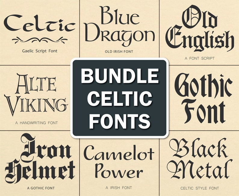 Celtic Font Irish Font Gaelic Font Celtic Letters Svg Celtic Font ...