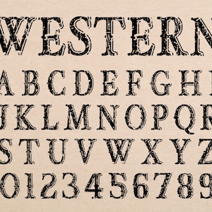 Western Font Wild West Font Old West Font Western Font Styles Cowboy Fonts Old Western Font Cowboy Western Font Western Script Country Font