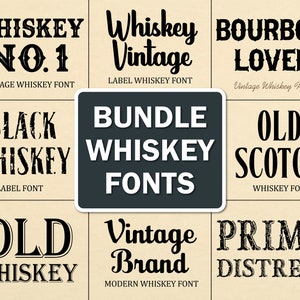 Police de whisky Police de whisky noir Ancienne police de whisky Police de bourbon Police de scotch Police de lettres de whisky Script de whisky Police de style whisky Svg de whisky