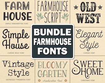 Farmhouse Font Country Font Home Font Rustic Font Farmhouse Lemonade Font Modern Farmhouse Font Christmas Farmhouse Font Cricut Font