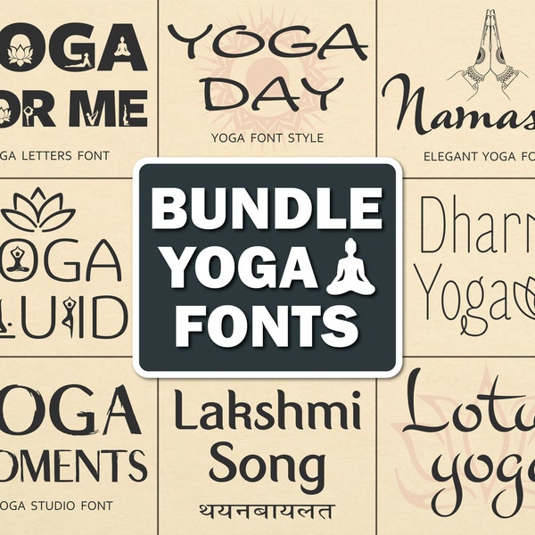 Yoga Font Yoga Letters Yoga Font Style Yoga Studio Font Yoga Class Font Namaste Svg Yoga Poses Svg Yoga Font Cricut Yoga Day Font Yoga Text