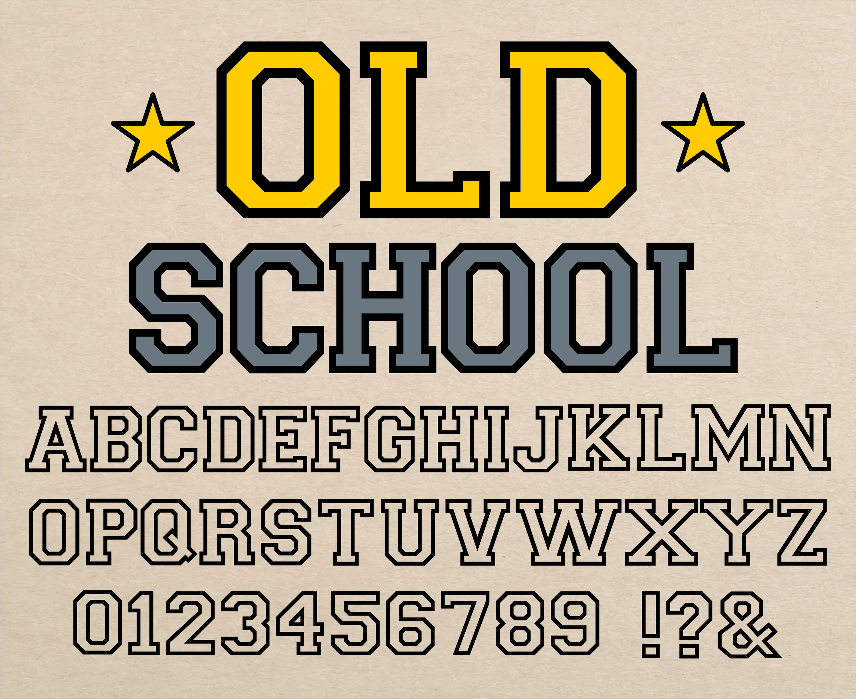Old school font high school font school font varsity font varsity