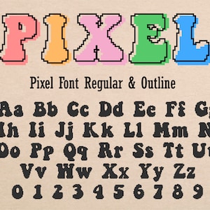 Game Font Pixel Font Gamer Font Pixel Art Font Pixel Text Font Game Pixel Font Pixel Font Svg TTF Files Game Font Fot Cricut Pixel Game Font