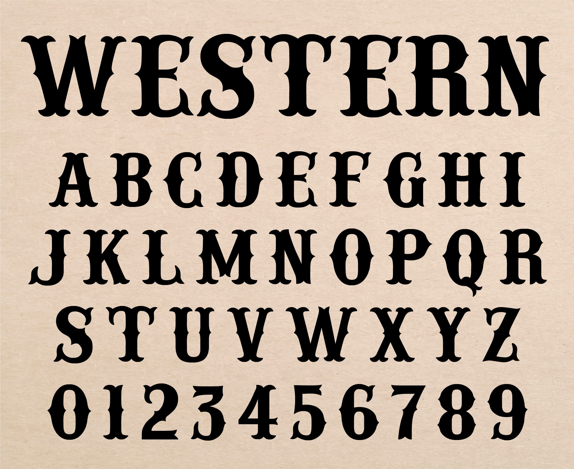 Western Font Wild West Font Old West Font Western Font Styles Cowboy 