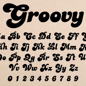 Groovy Font Groovy Retro Font Groovy Script Font Groovy 70s Font Groovy 60s Font Groovy Letters ont Groovy Hippie Font Groovy Bubble Letters
