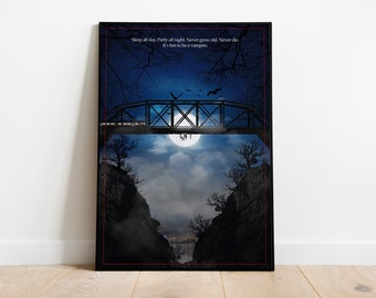 The Lost Boys « Bridge Initiation » #1 - Impression giclée d'art, impression haute qualité, design d'art moderne, maison, affiche de film