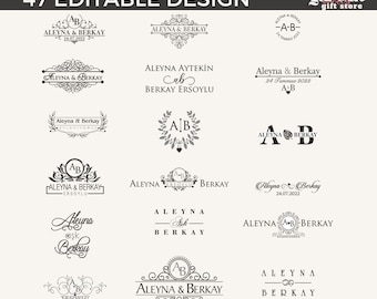 47 Unique Design | Cutting Board & Kitchen Towel Designs | Floral Frame | Last Name SVGs | Perfect for Invitations