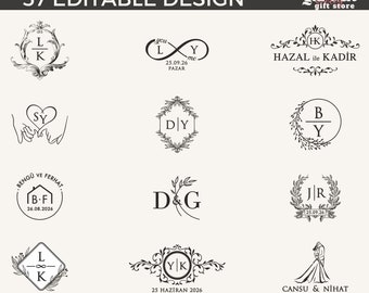 57 Unique Design | Cutting Board & Kitchen Towel Designs | Floral Frame | Last Name SVGs | Perfect for Invitations