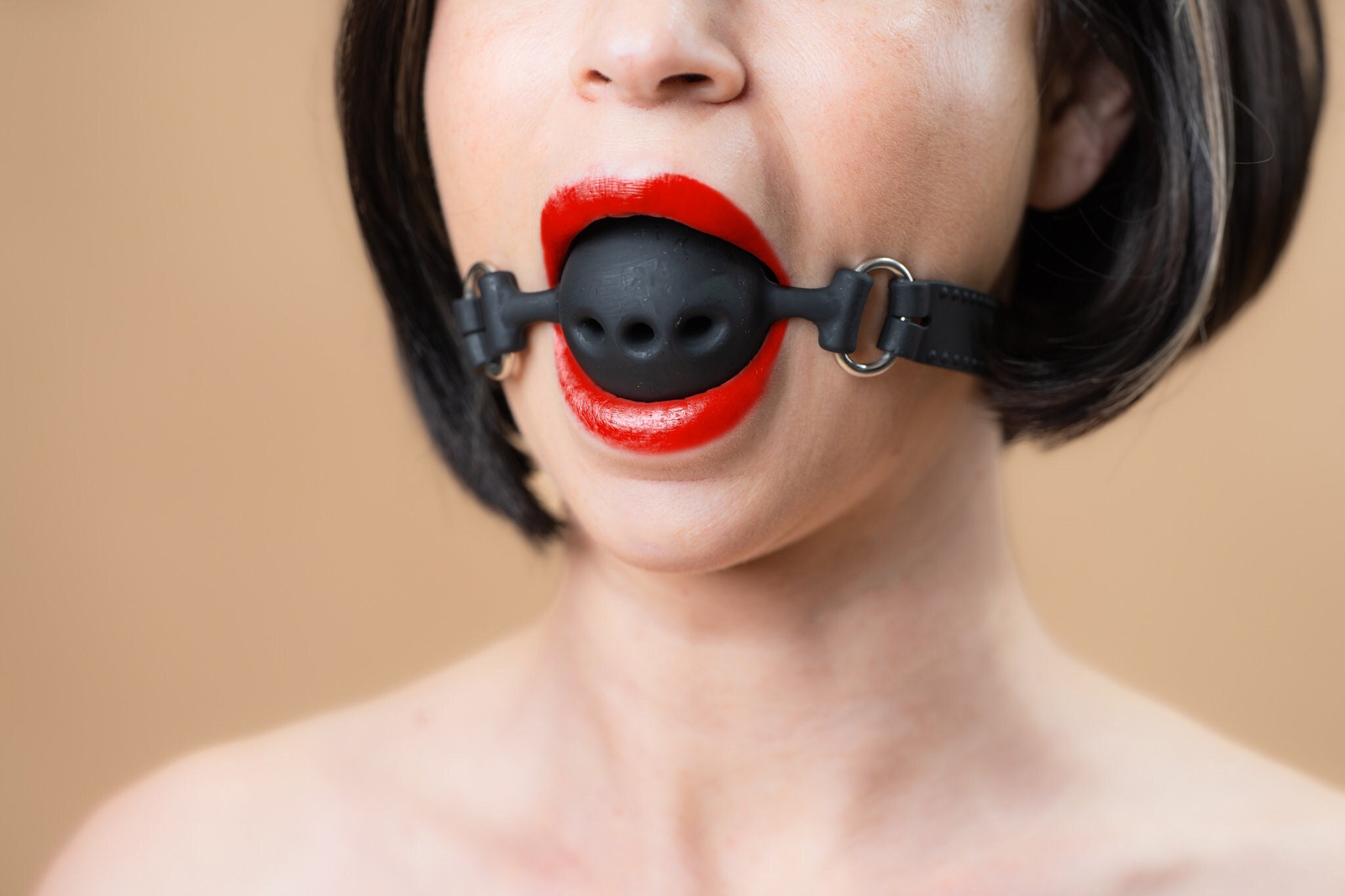 Ball gagged women