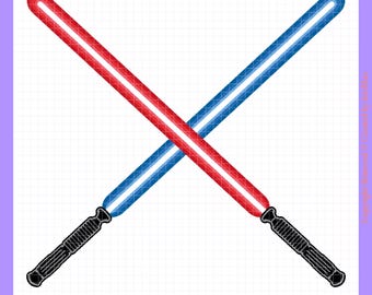 Crossed Lightsabers Svg, Light Saber Svg, Lightsaber Svg, Red Lightsaber svg, Blue Lightsaber svg, Cricut, Silhouette, Cut File