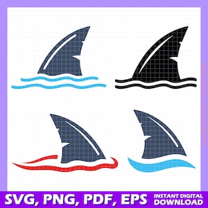 Shark Fin SVG: Nautical Vector Art, Cricut Cut Files (Digital Download)