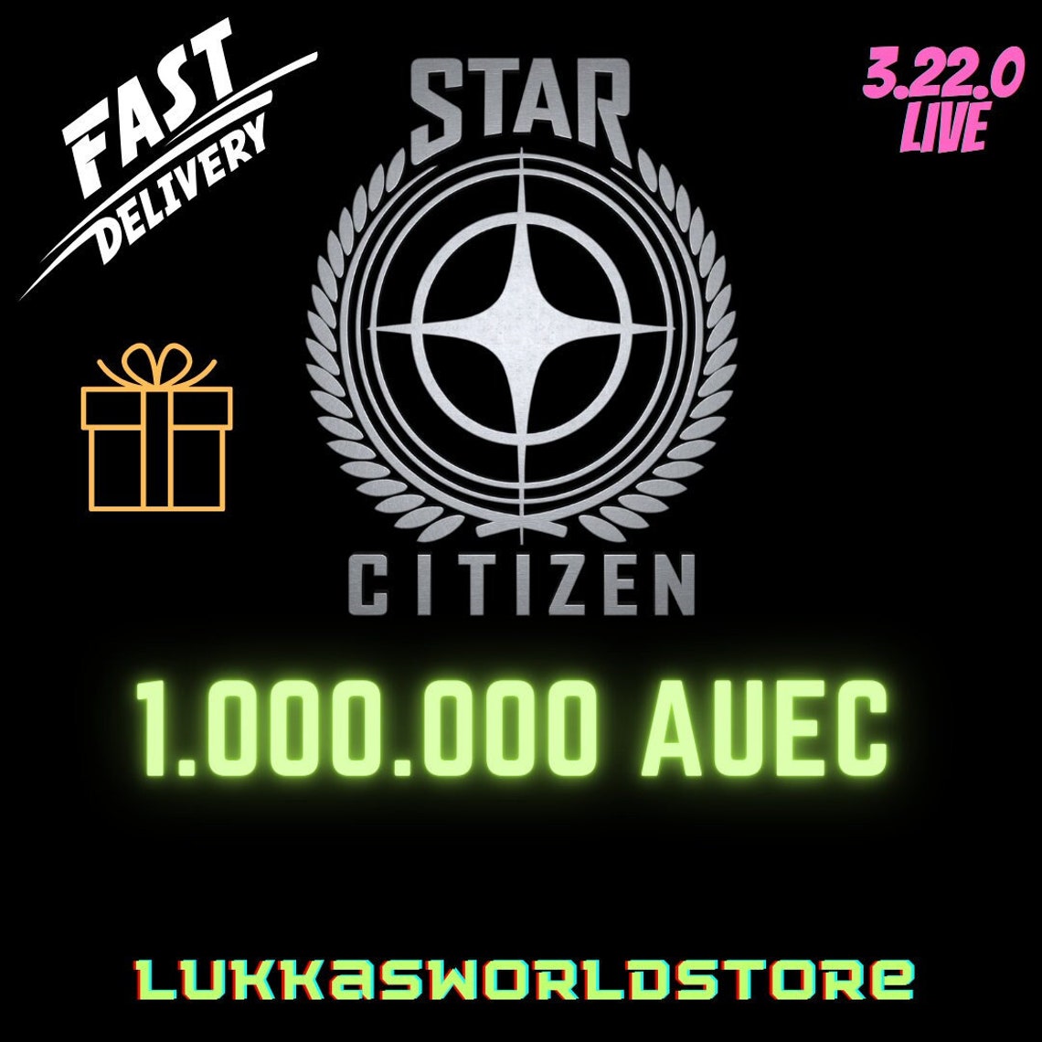 Star Citizen Auec 1,000,000 Million Funds Ver 3.22.0 Alpha UEC Instant Secure Etsy