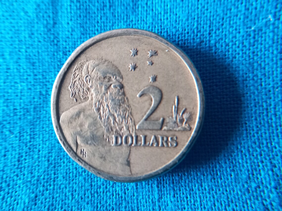 Rare 2 Dollar Coin Australian 1989 HH Initials Etsy Australia