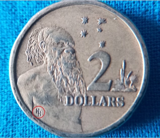 Rare 2 Dollar Coin Australian 1989 HH Initials Etsy Australia