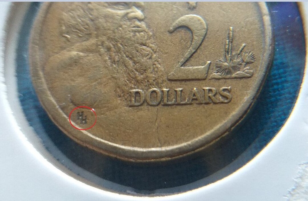 Rare 2 Dollar Coin Australian 1988 HH Initials Etsy Australia