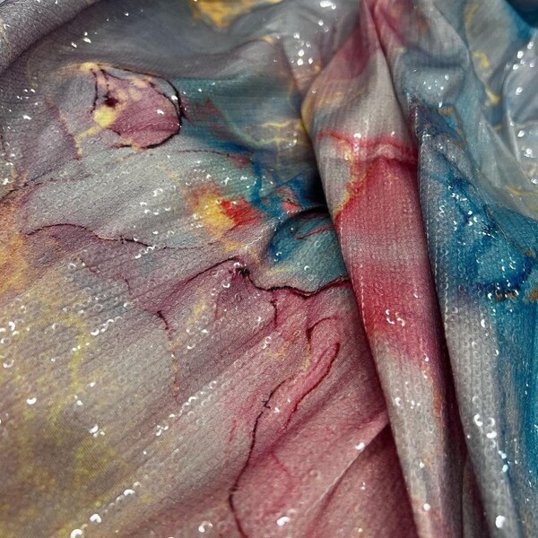Sequin Fabric - Etsy