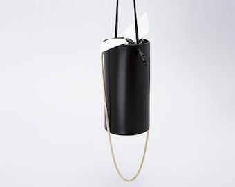 FUROSHIKI Cylinder Shoulder Bag_Black