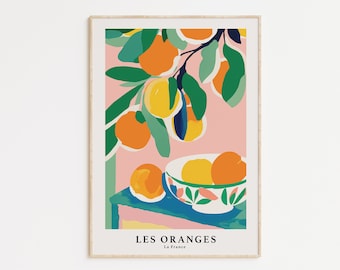 Orange & Lemon Kitchen Art Print: French Still Life (Digital Download)