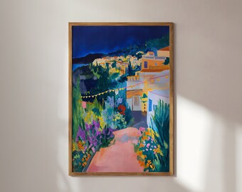 Provence Summer Art Print: Wildflower Garden, French Coast (Digital Download)