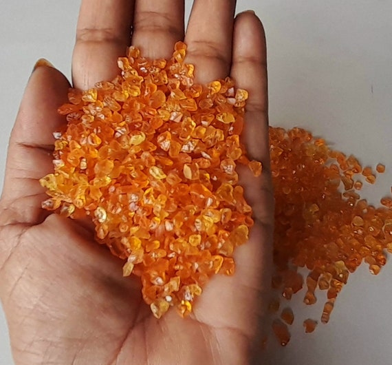 AAA Natural Orange Sapphire Raw Loose Gemstone Raw Genuine Sapphire Rough Crystal Raw Raw for Jewelry Making Etsy UK