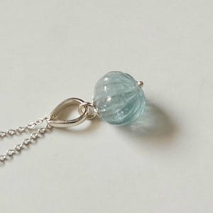Natural Aquamarine Carving Pendant, Handmade Pendant, 925 Sterling Silver  Pendant, Designer Pendant, Boho Pendant, Gift For Her