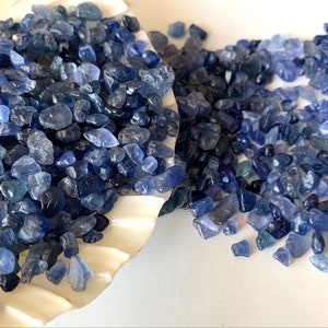 AAA + Natural Blue Sapphire Raw, Loose Gemstone Raw, Genuine Multi Sapphire Rough, Raw For Jewelry Making, Raw