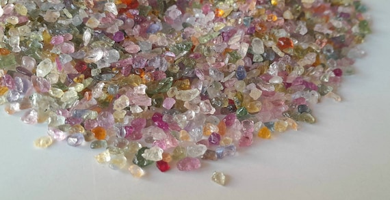 AAA+ Multi Sapphire Raw, Loose Gemstone Rough for Jewelry Making