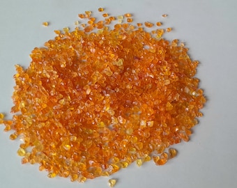 AAA Natural Orange Sapphire Raw, Loose Gemstone Crystals, 5-3 MM