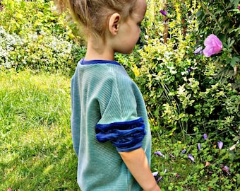 Oversized Pullover Cord, Pullover Kinder, samt, kuschelig und gemütlich, verschiedene Farben