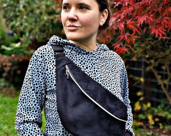 Bauchtasche Wildleder XL