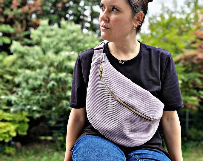 Featured listing image: Bauchtasche Cord XXL Pastell