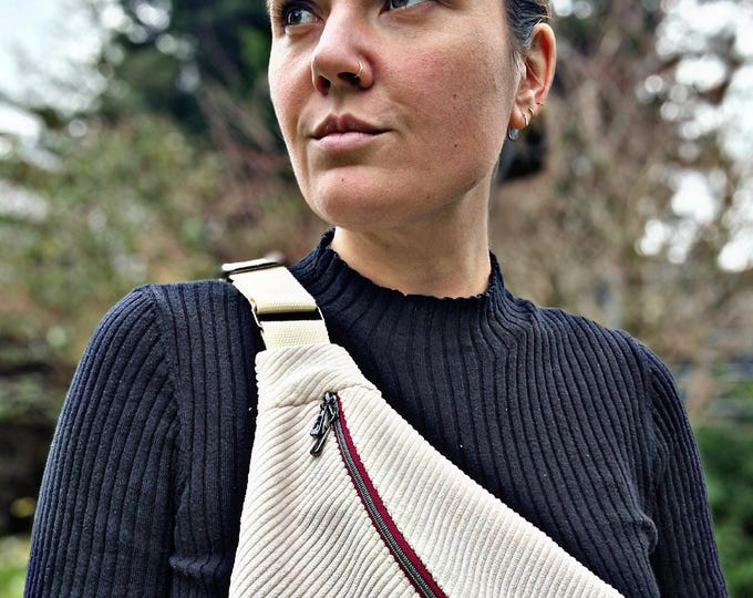 Featured listing image: Bauchtasche Cord XL Pastell