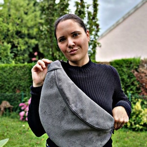 Bauchtasche Cord XL, Bauchtasche Damen, Crossbody Bag Cord, Beltbag Cord, Hipbag Cord, Cordtasche, GOTS zertifiziert, versch. Farben