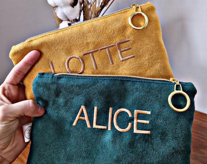 Featured listing image: Wildledertasche vegan personalisiert
