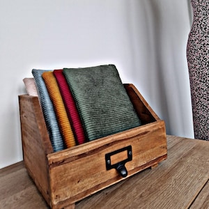 Täschchen Cord, Kosmetiktasche, Kulturbeutel, kleine Tasche, Mäppchen, Make-up-Tasche, samt, GOTS zertifiziert, versch. Farben