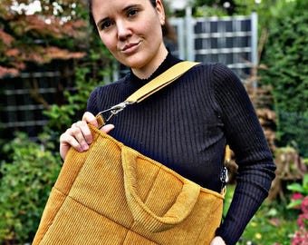 Puffer-Tasche Cord