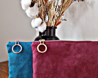 Wildledertasche