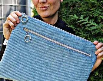 Laptoptasche Cord Pastell