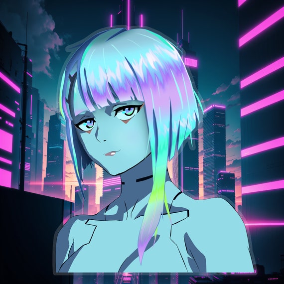 Cyberpunk Edgerunners - Lucy neon light  Canvas Print for Sale by