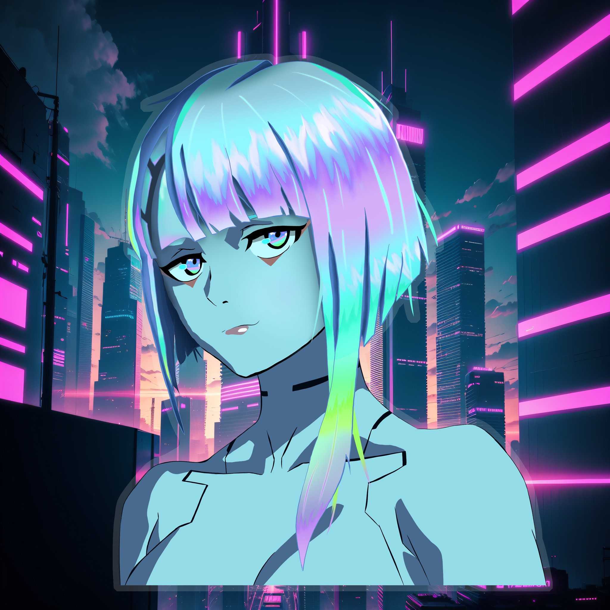 Wallpaper beautiful lucy, cyberpunk: edgerunners, netflix show